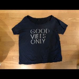 Aritzia Talula navy t-shirt